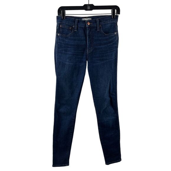 Madewell 10" High-Rise Skinny Jeans in Hayes Wash Size 26 Style F4684 Stretch - Picture 2 of 14